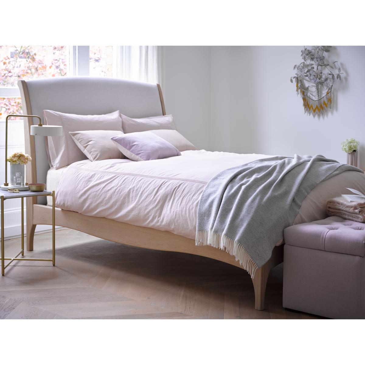 Emilia Double Bed in Nordic Pine Hygge Chunky Weave – image 2