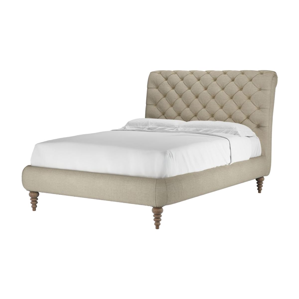 Knightsbridge Without Footboard Double Bed in Pampas Hygge Smart Linen – image 1