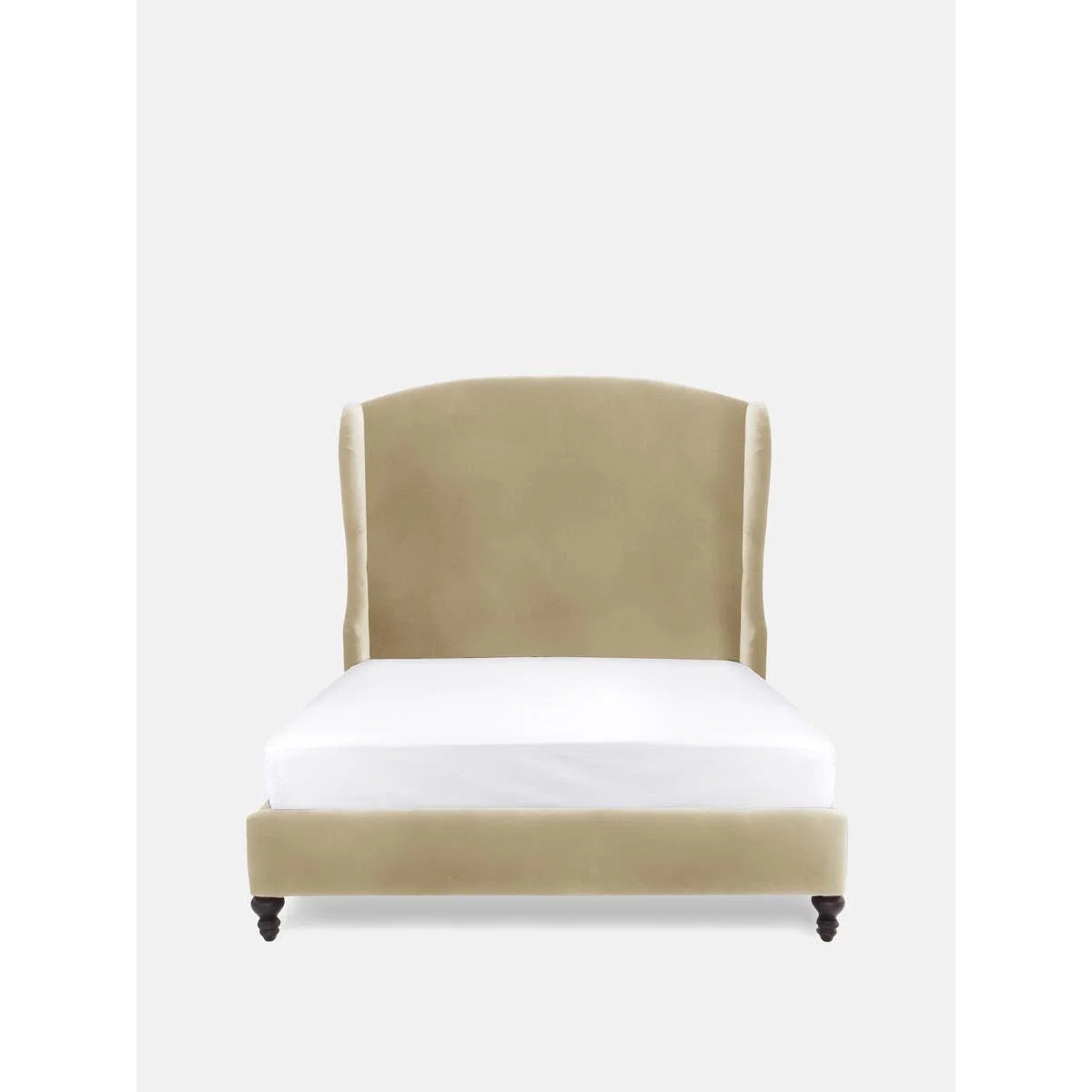 Rivas Bed, Double, Velvet Cream – image 1