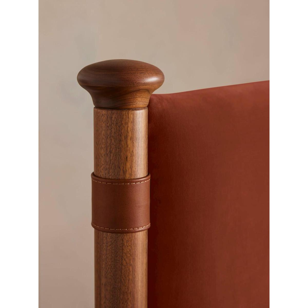 Paolo Bed, Double, Velvet, Rust – image 5