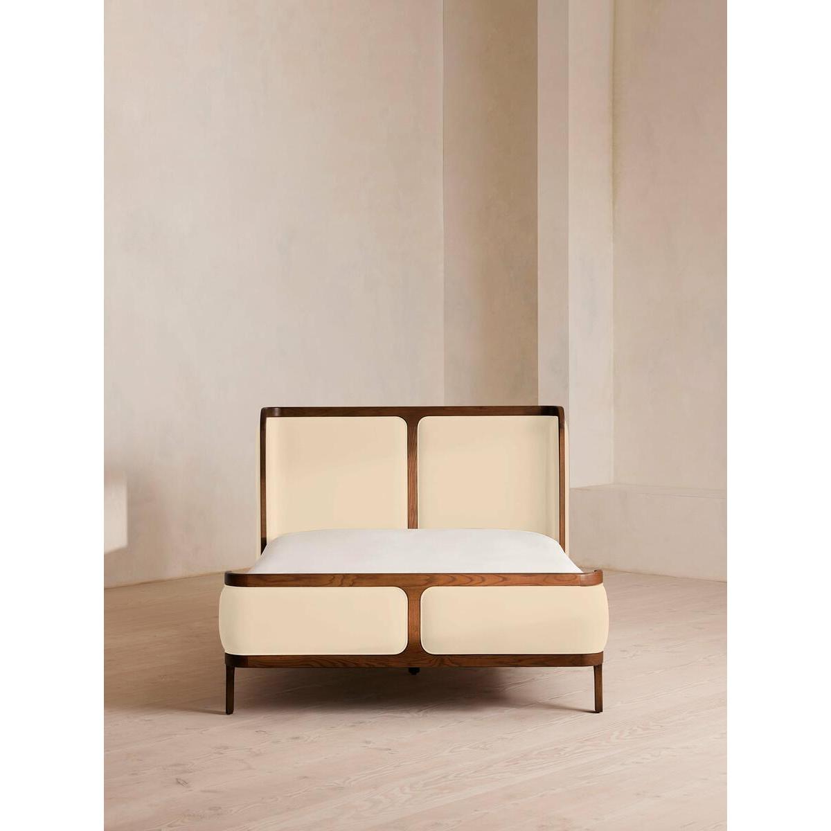 Belsa Bed, Double, Velvet, Porcelain – image 2