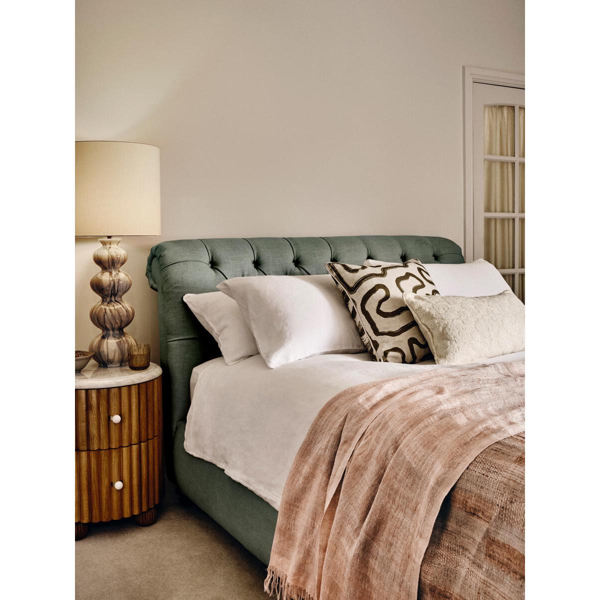 Foxcote Bed, Double, Linen Loden – image 1
