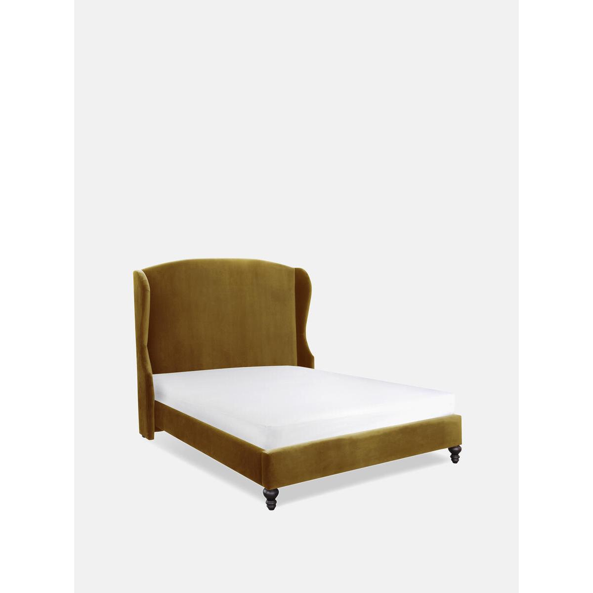 Rivas Bed, Double, Velvet Ochre – image 2