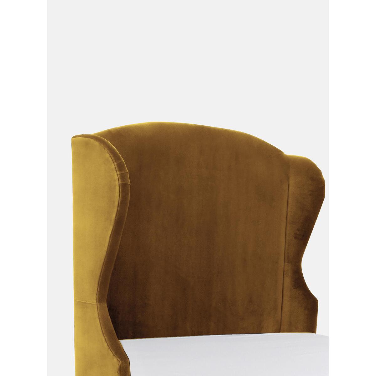 Rivas Bed, Double, Velvet Ochre – image 3