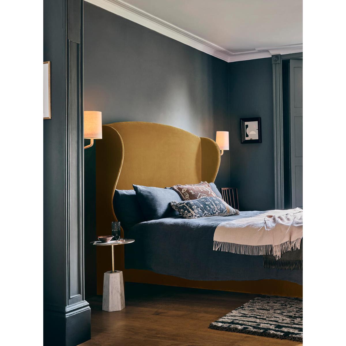 Rivas Bed, Double, Velvet Ochre – image 5