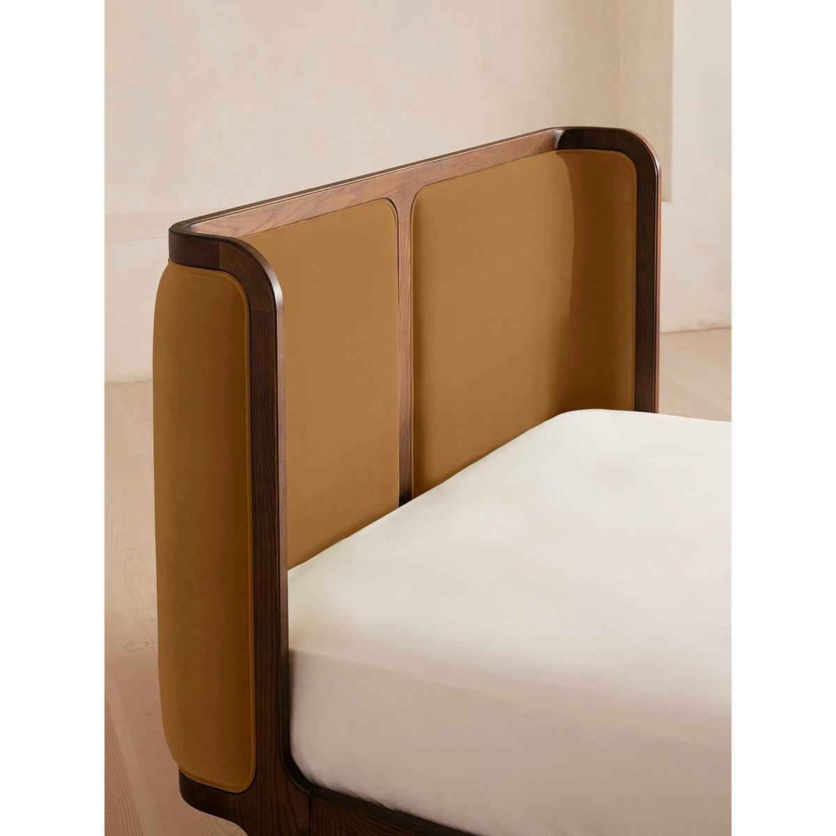 Belsa Bed, Double, Velvet, Olive – image 5