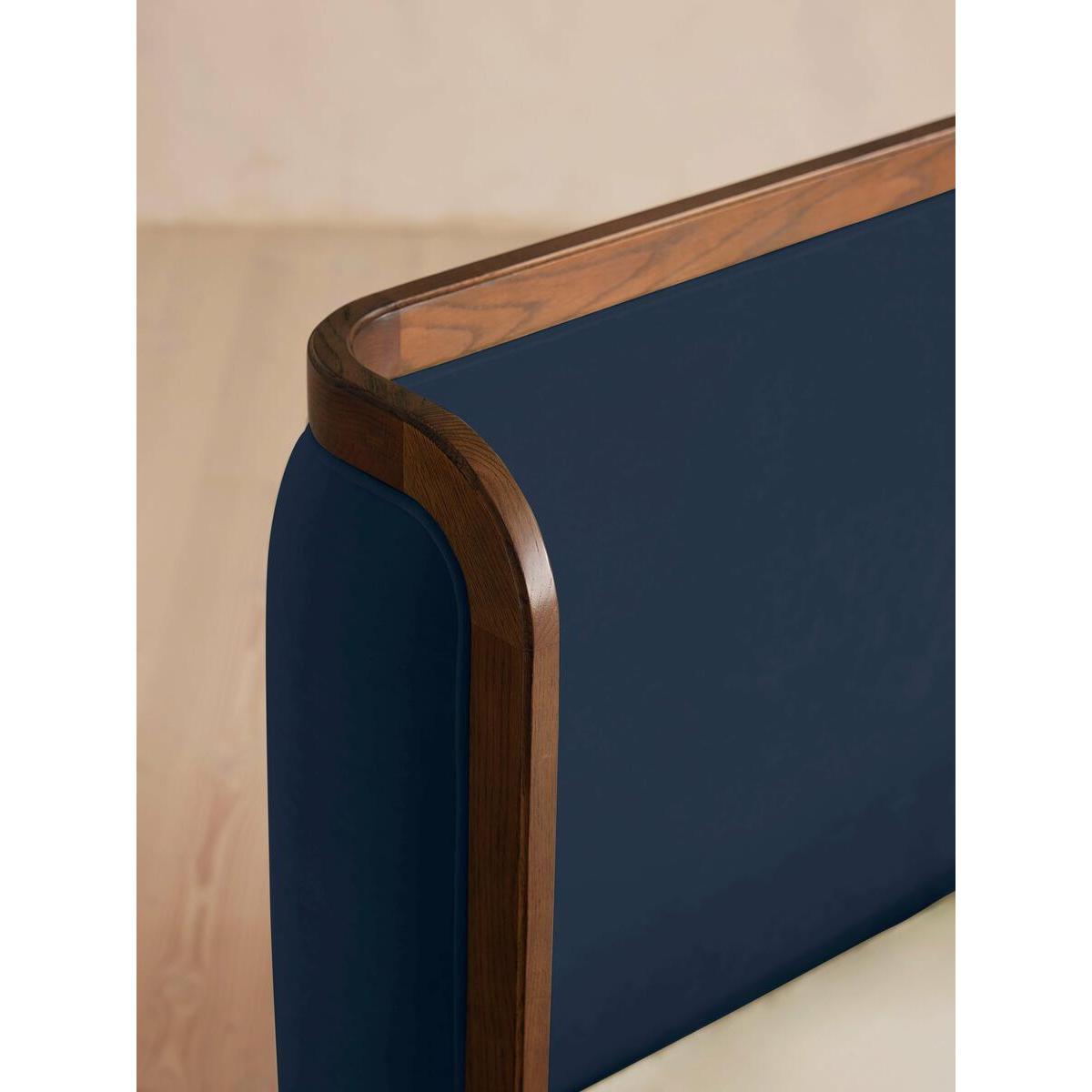 Belsa Bed, Double, Velvet, Royal Blue – image 4