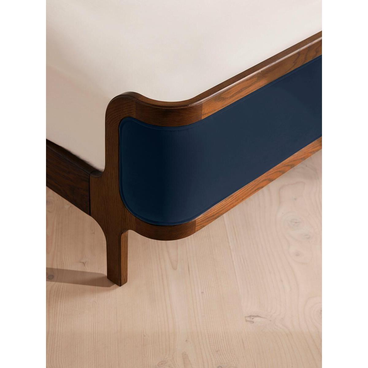 Belsa Bed, Double, Velvet, Royal Blue – image 6