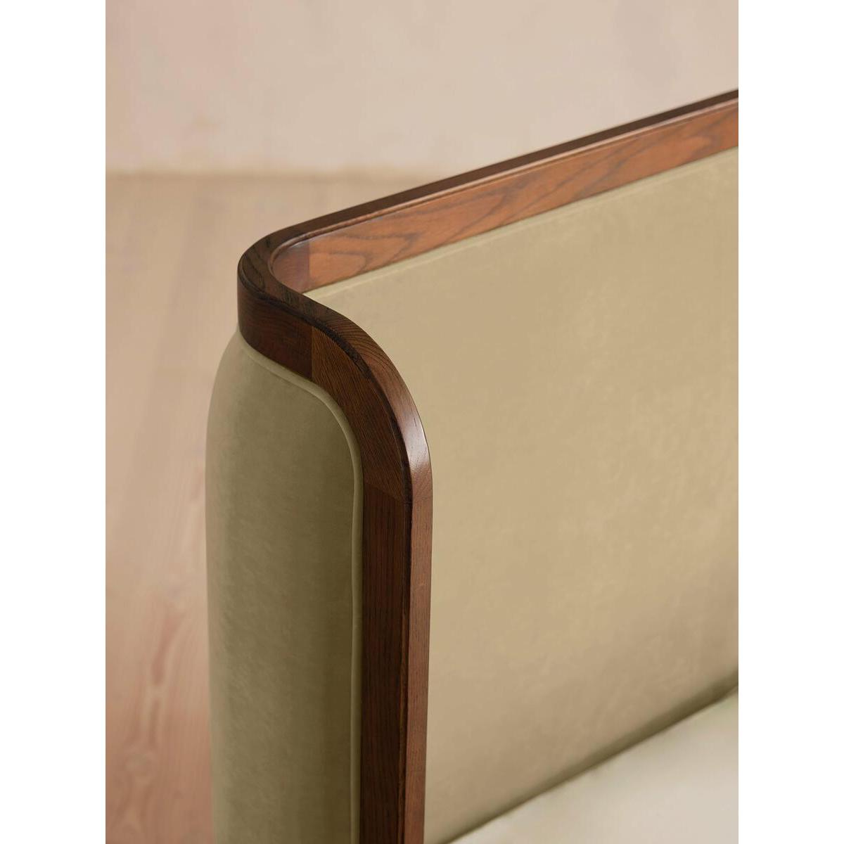 Belsa Bed, Double, Velvet, Lichen – image 4