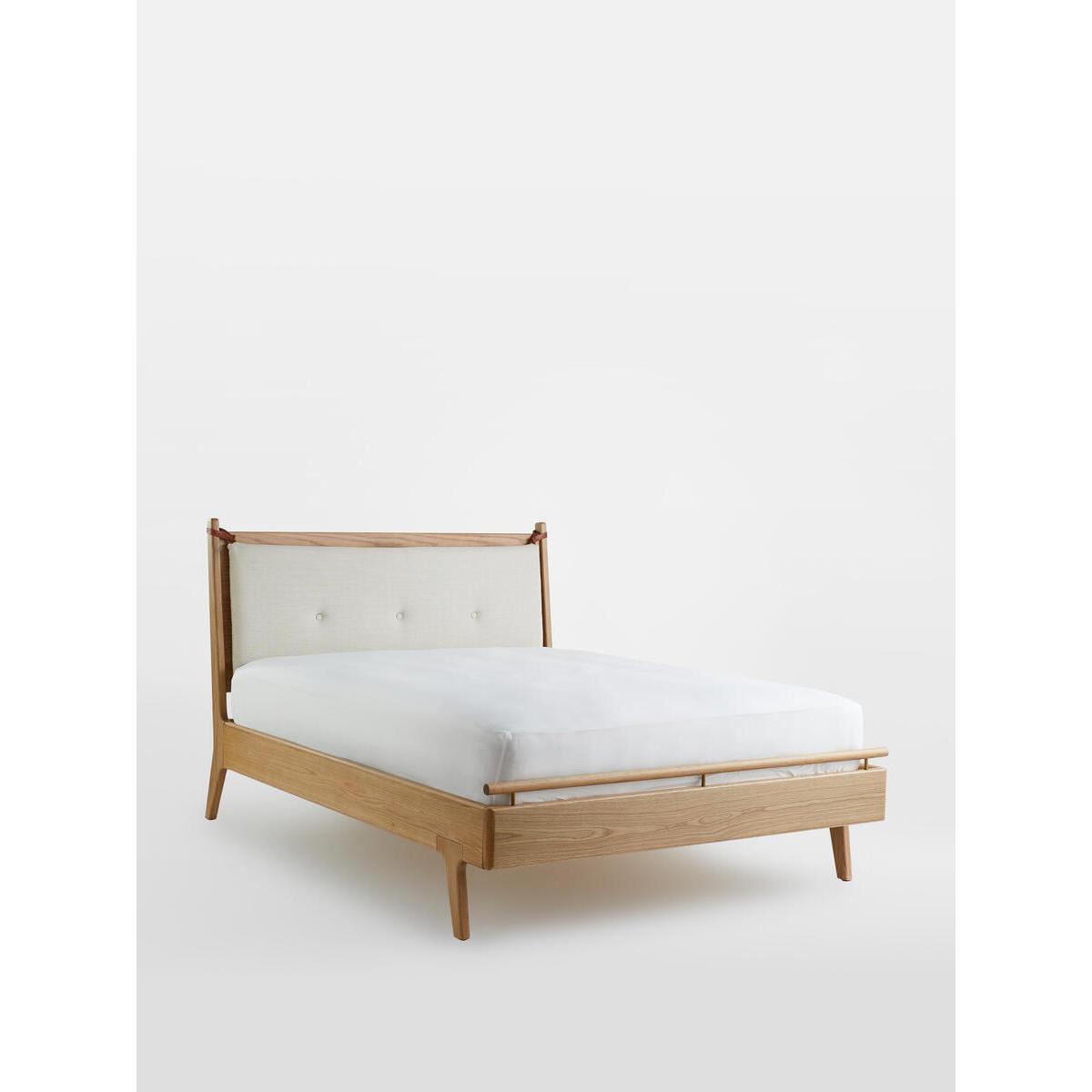 Karina Bed, Natural Linen Double – image 2