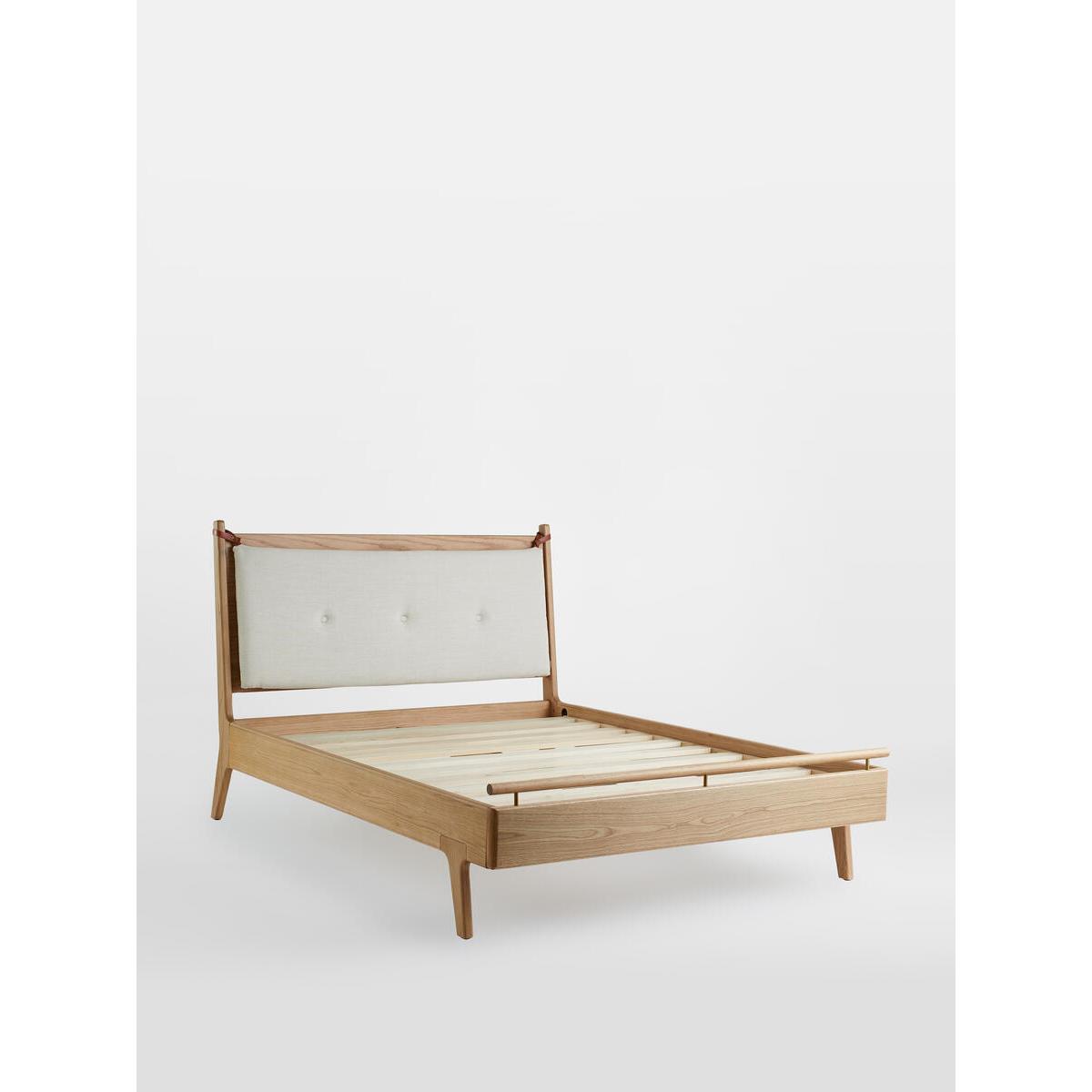 Karina Bed, Natural Linen Double – image 4