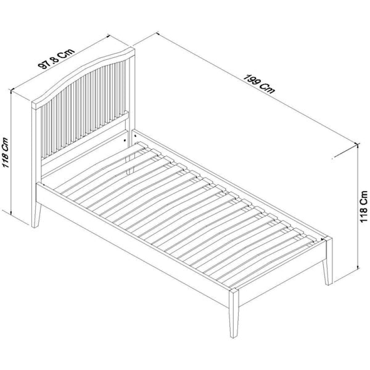Bentley Ashby Slatted Bedstead Soft Grey Bed / Double – image 3