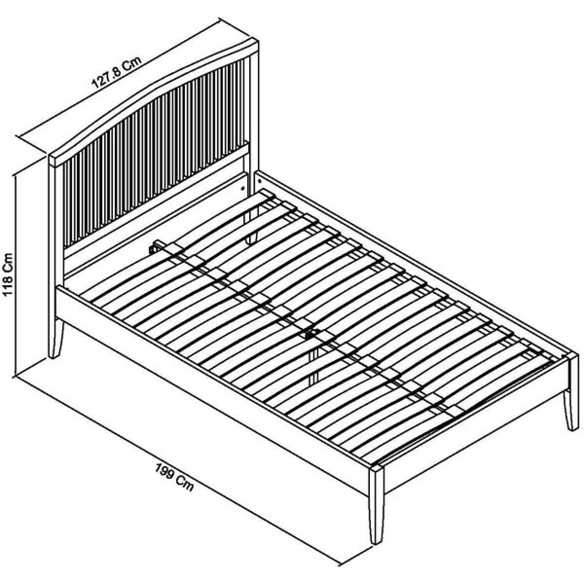 Bentley Ashby Slatted Bedstead Soft Grey Bed / Double – image 4