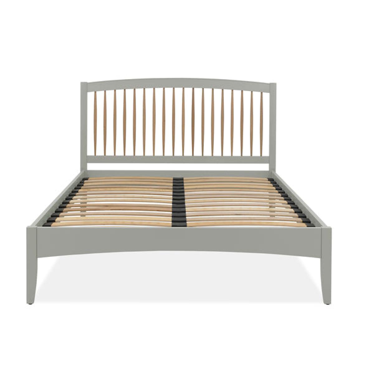 Bentley Whitby Slatted Bedstead Scandi Oak And Grey Bed / Double – image 2