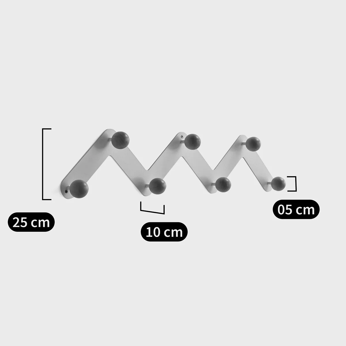 Agma 7 Hook Wall Coat Rack – image 7