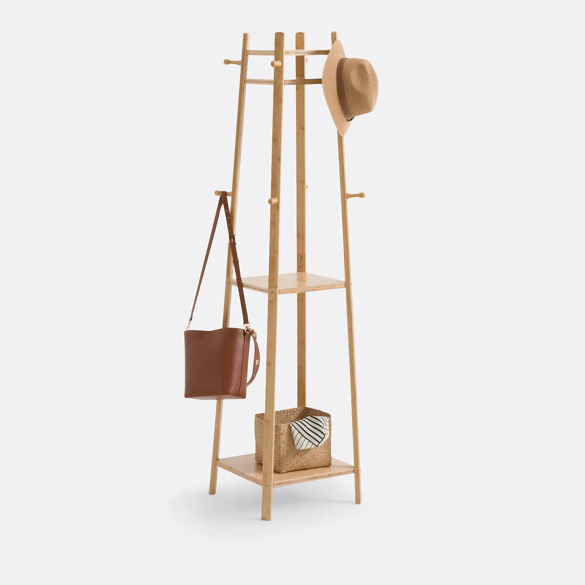 Lorna Bamboo Coat Rack – image 3