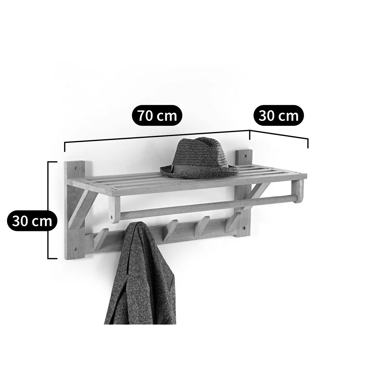 Selfrid High Wall-Mounted Coat Rack – image 2