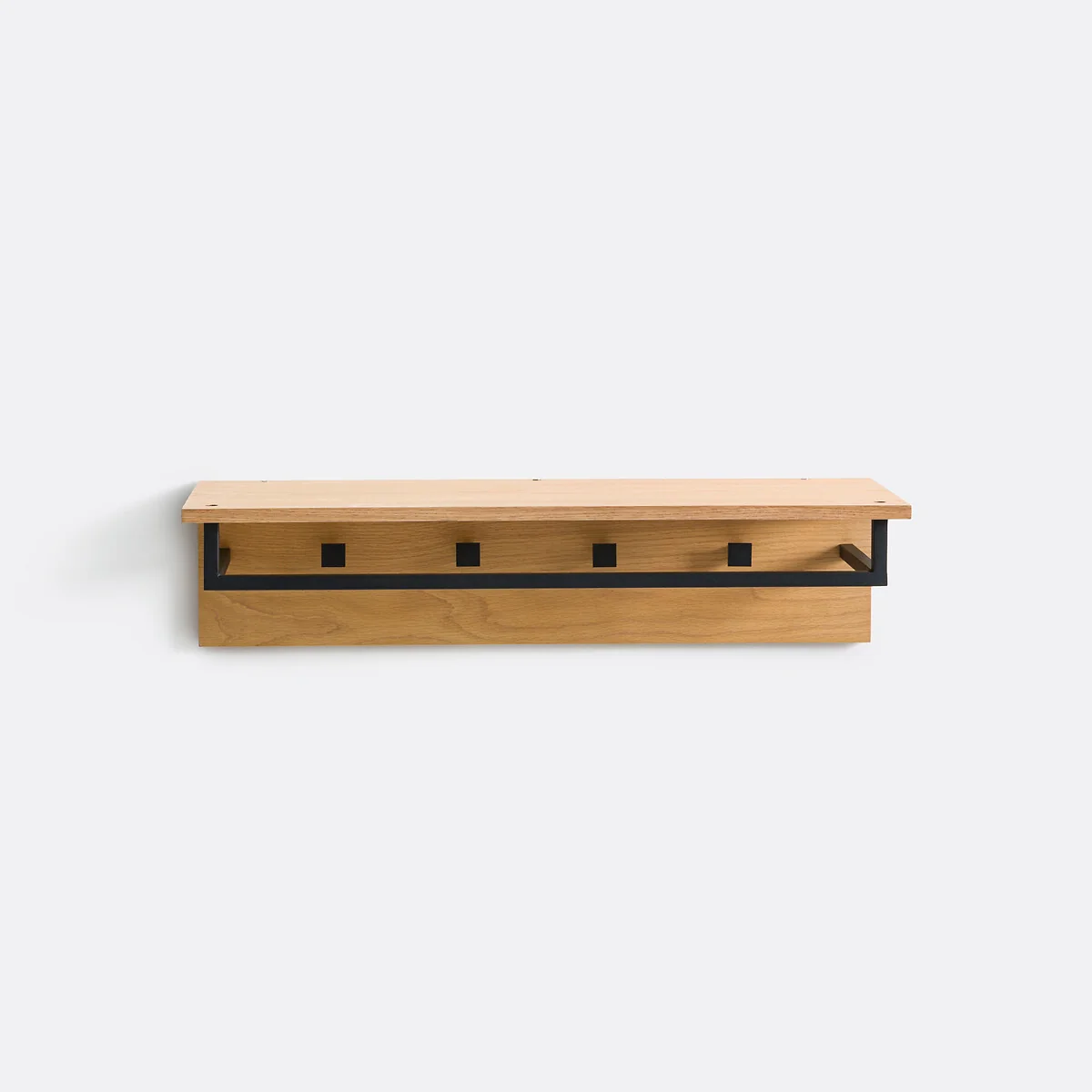 Alvan Steel and Oak Veneer Metal Coat Rack – image 3