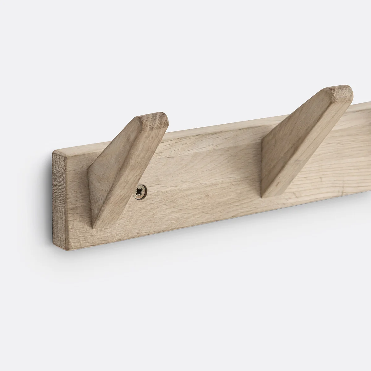Selfrid Oak Wall-Mounted Coat Rack with 3 Hooks – image 5