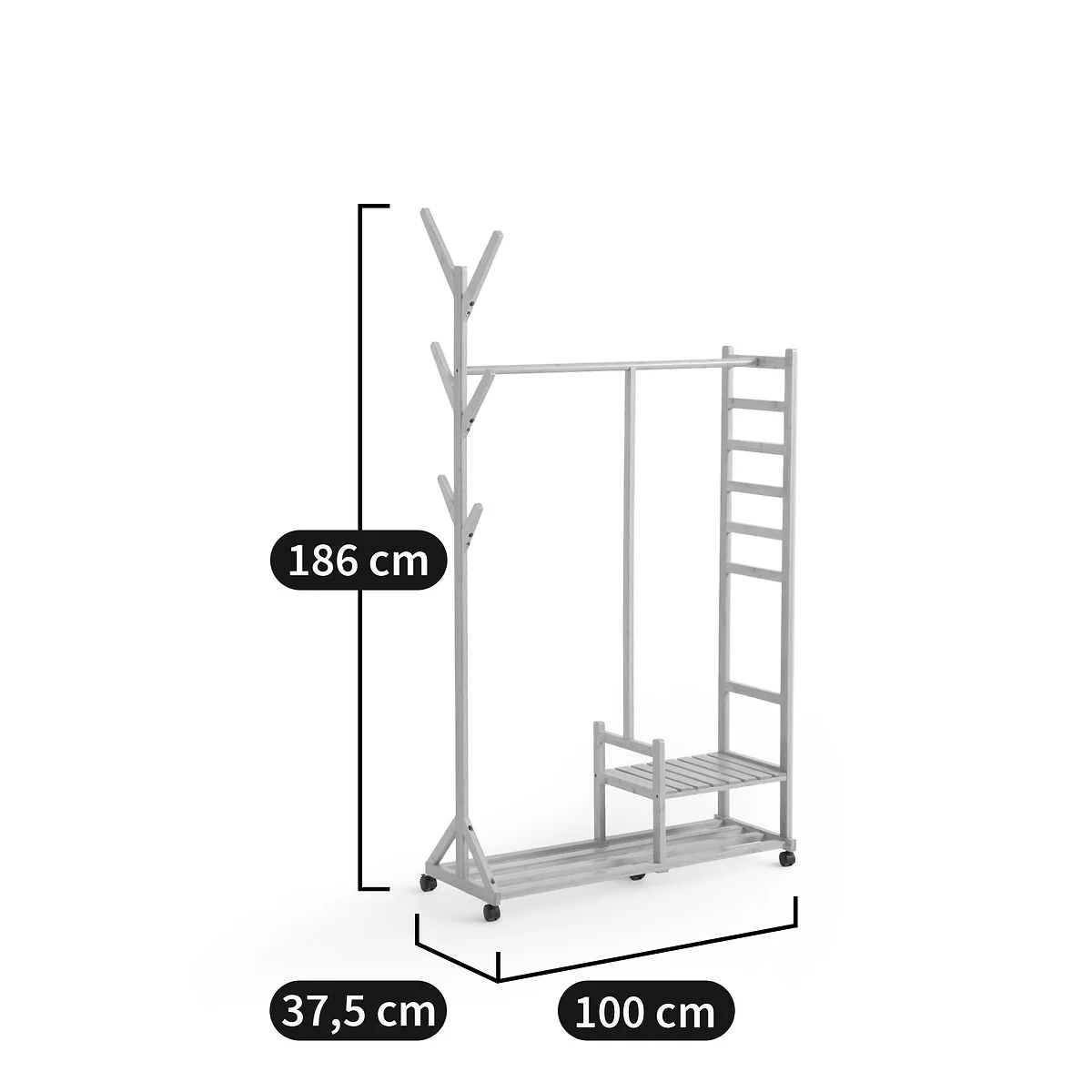 Boni Bamboo Coat Rack Unit – image 7