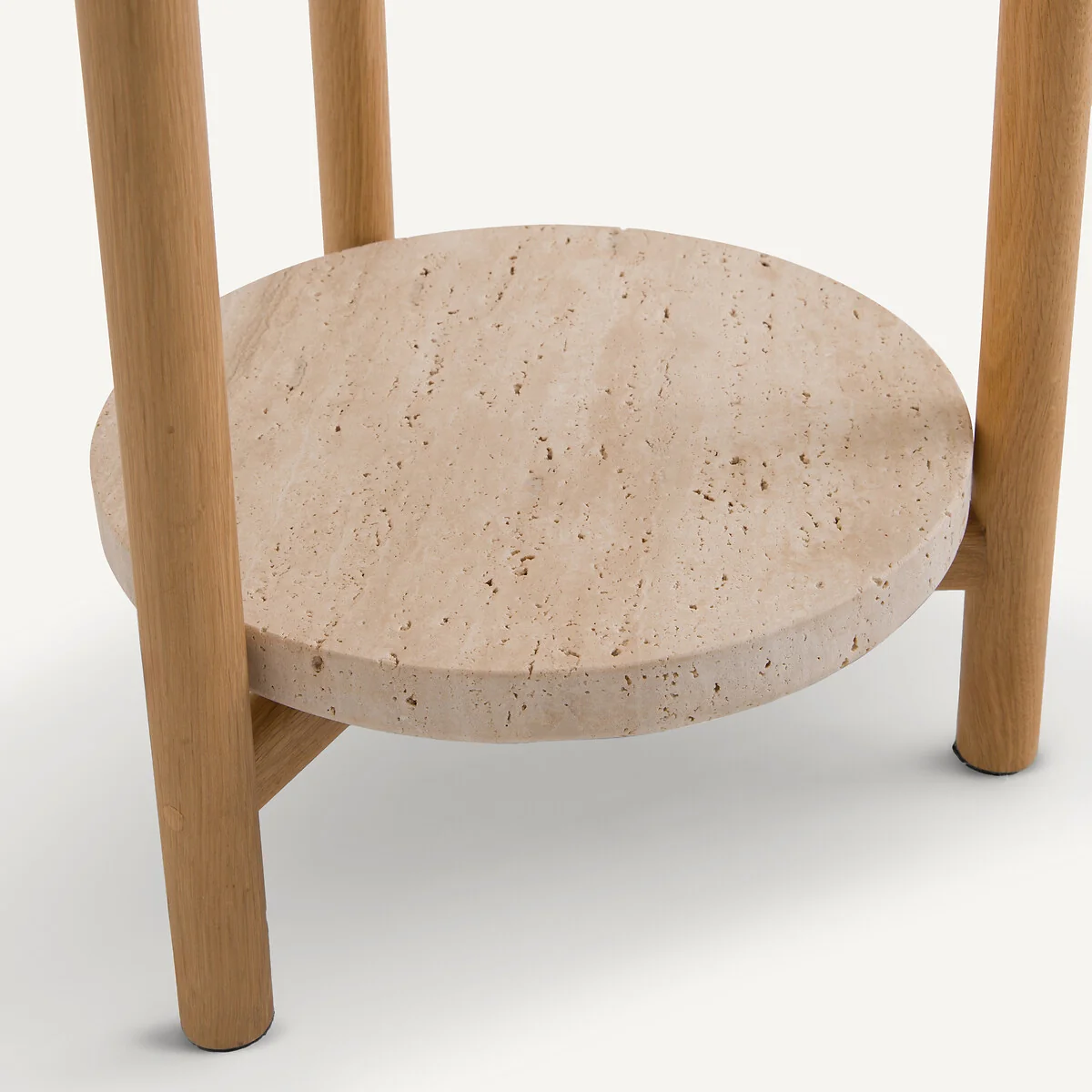 Madilgo Oak & Travertine Coat Rack – image 6