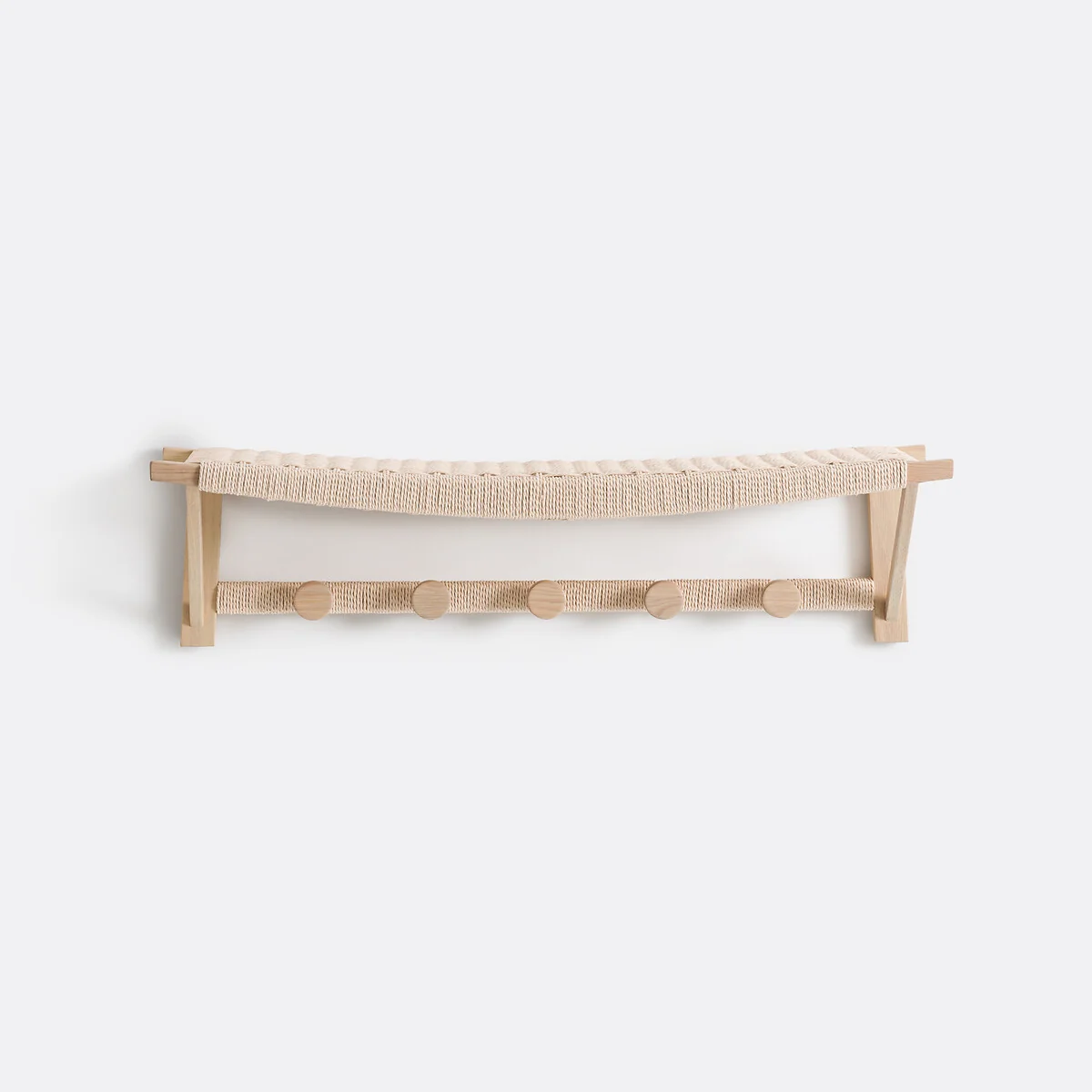 Kioto Wall-Mounted Coat Rack in Oak – image 3