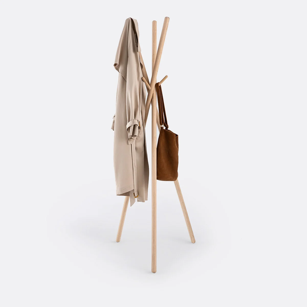 Selfrid Tripod Coat Stand in Solid Oak – image 2