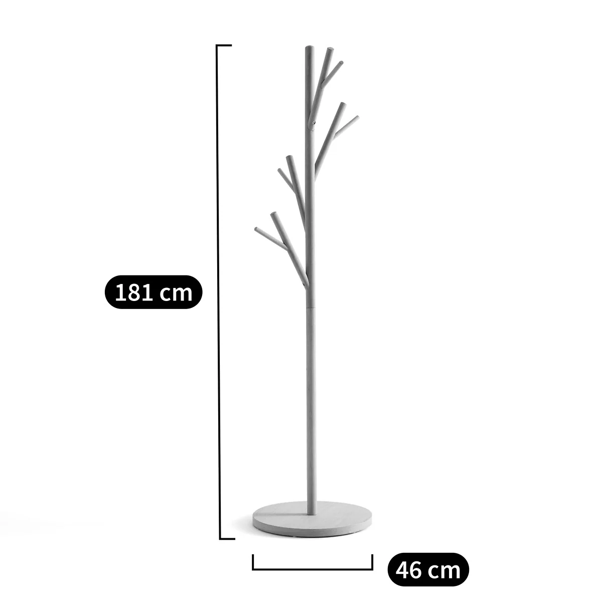 Selfrid Oak and Veneered Coat Rack – image 4
