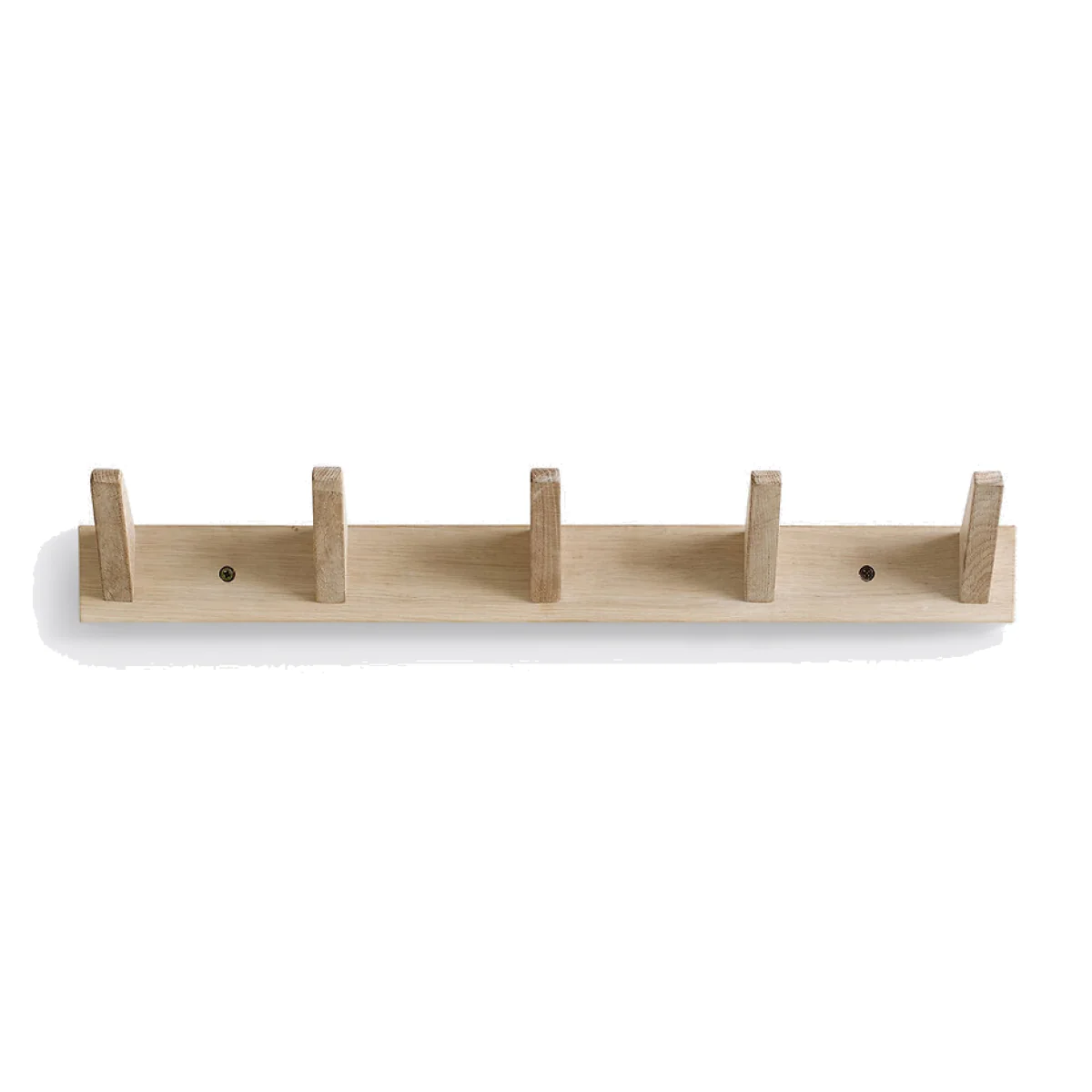 Selfrid Oak Coat Rack with 5 Hooks – image 1