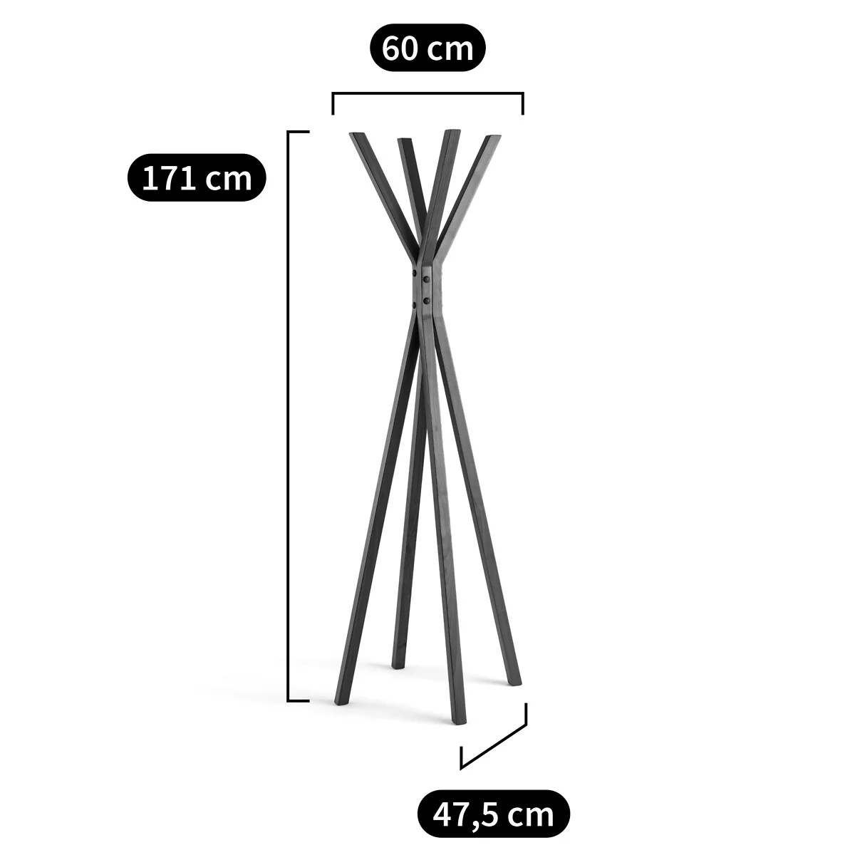 Ramo Walnut Coat Rack – image 3