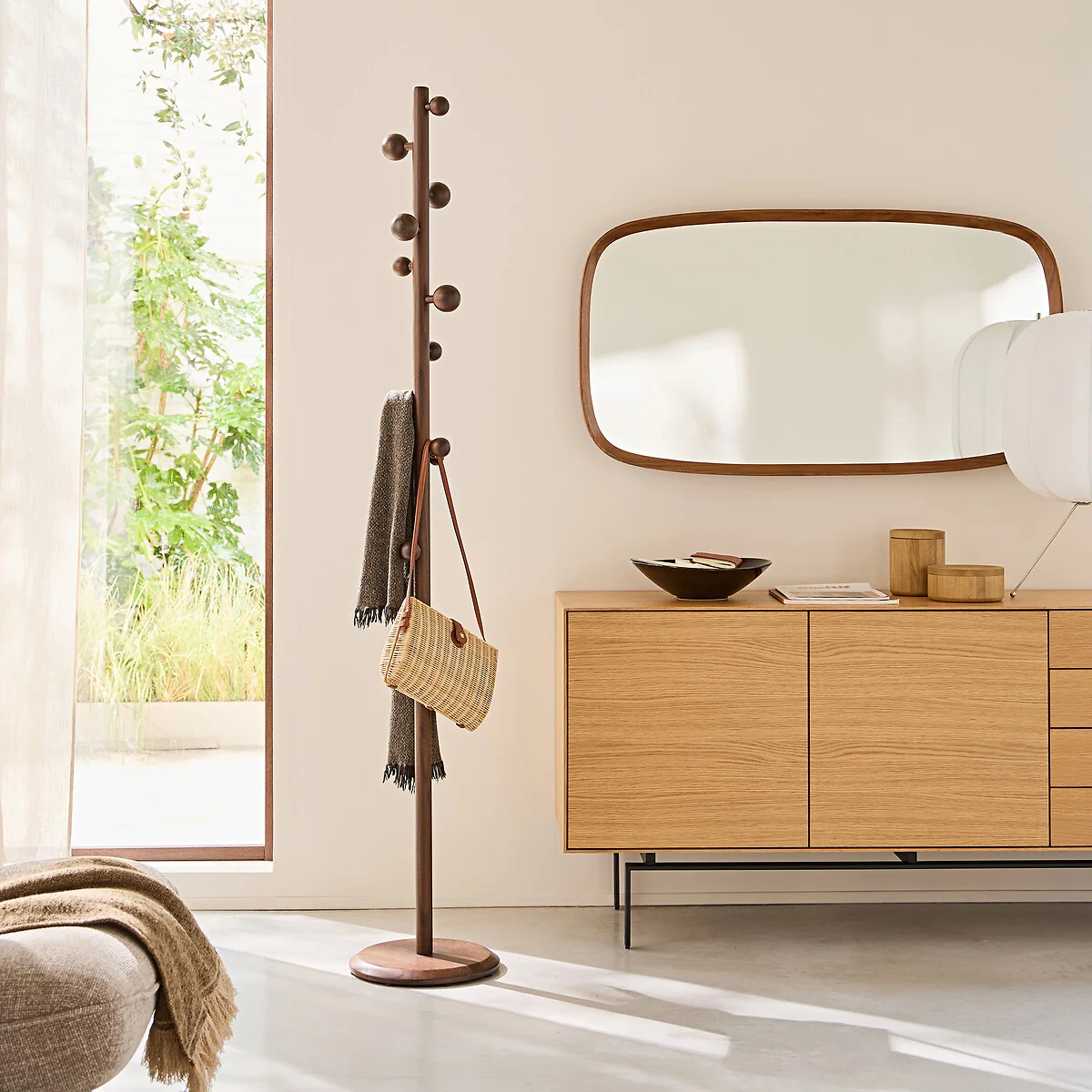 Clementine Solid Elm Coat Rack – image 2