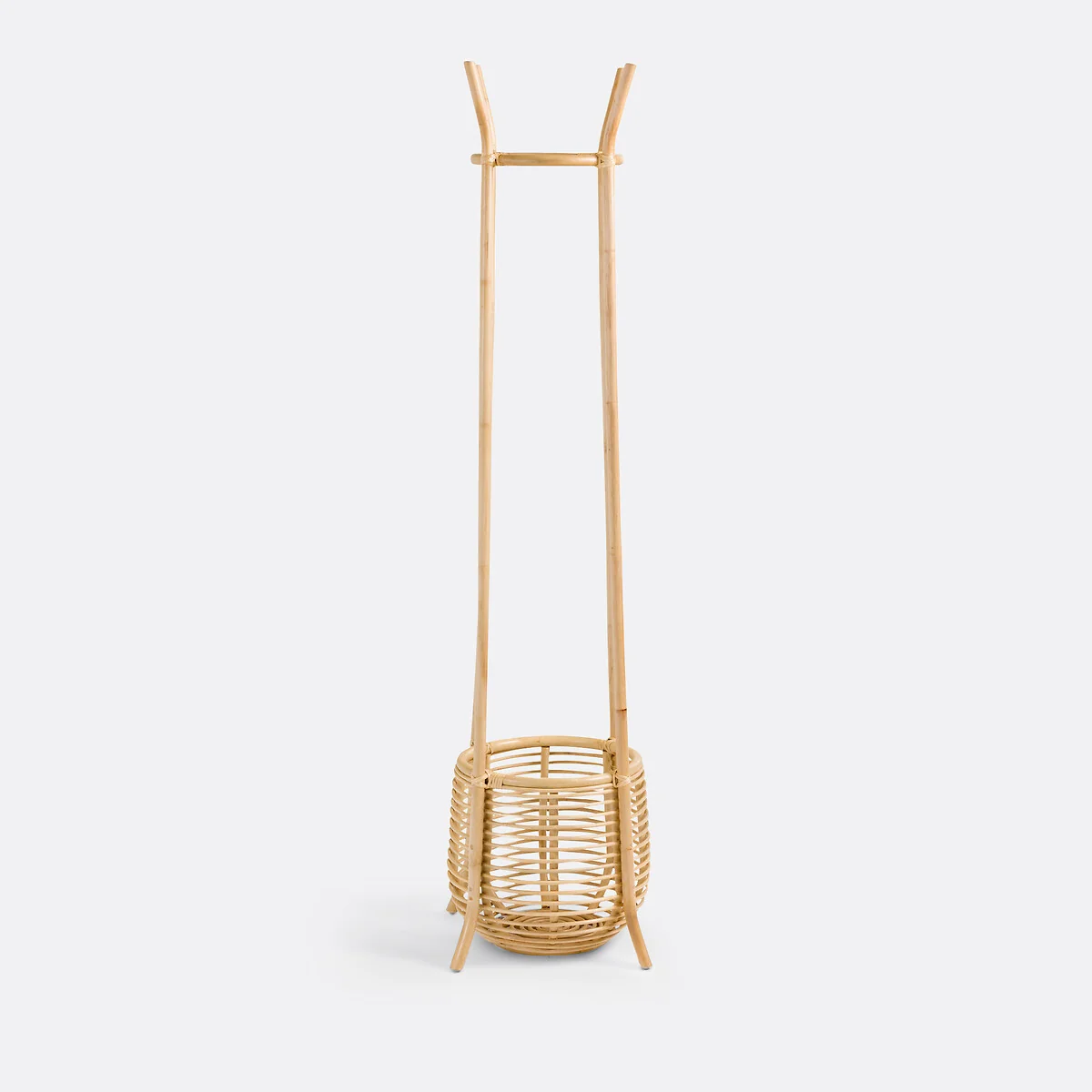 Aya Rattan Basket Coat Rack – image 3