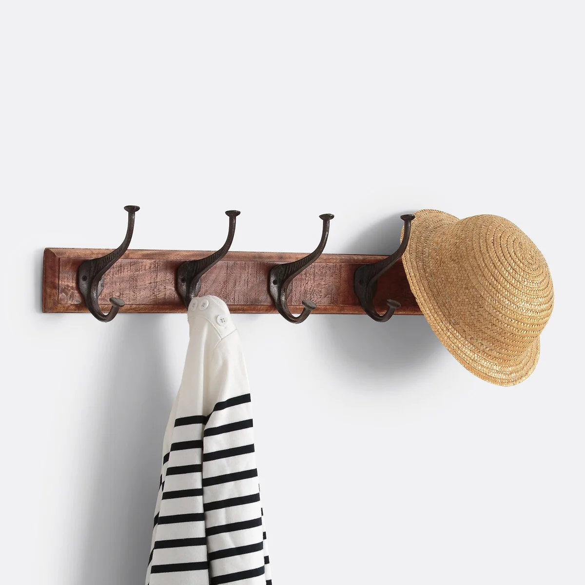 Anet Wall-Mounted Coat Rack with 5 Hooks – image 2