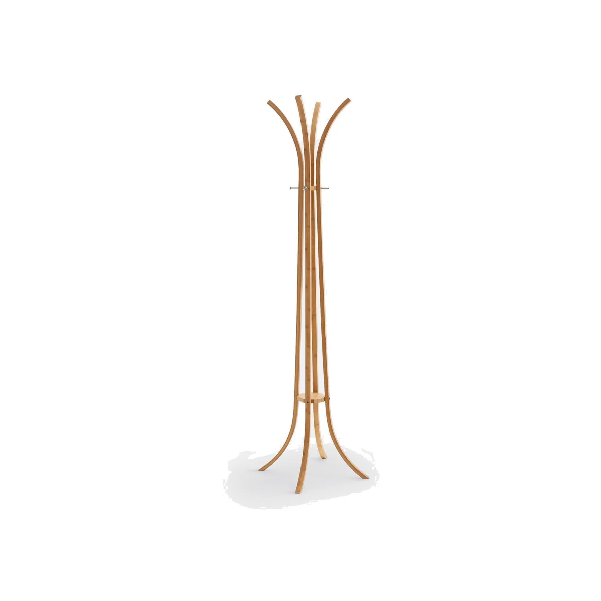 Teepi 4-Spoke Bamboo Coat Rack – image 1