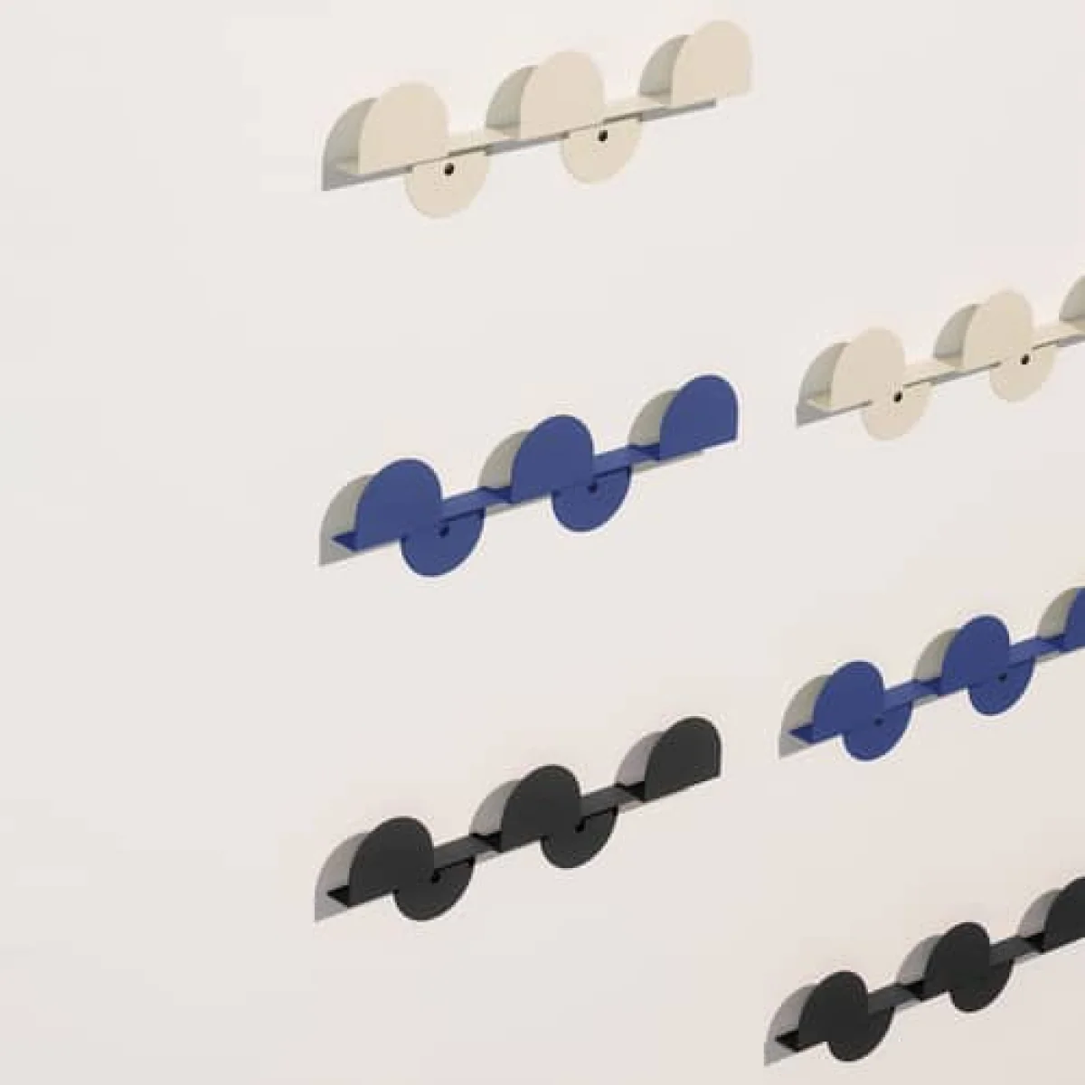 Vibes Wall coat rack metal blue / L 37.3 cm - NOBODINOZ – image 4