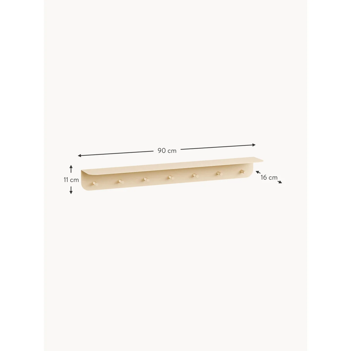 Steel Wall Rack Malou, W 90 cm – image 6