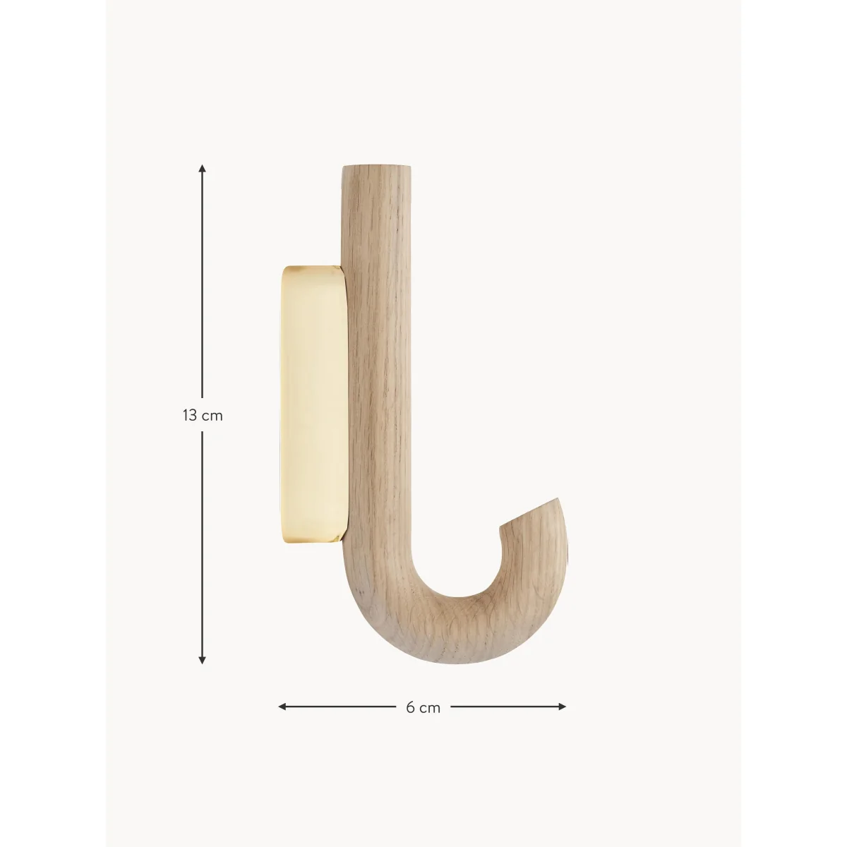 Oak Wood Wall Hook Umbrella, in Various Sizes – image 5