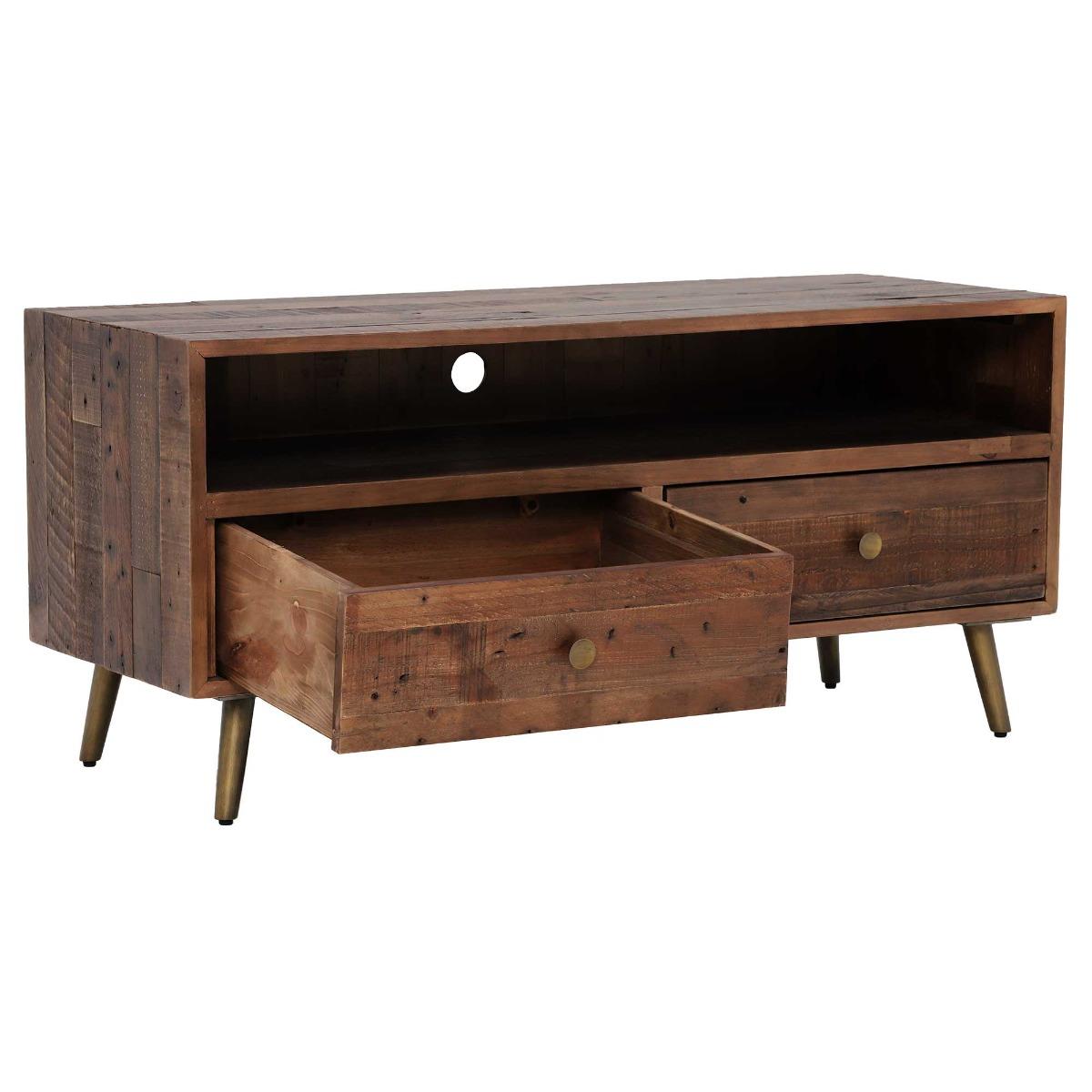 Modi Lowline Tv Cabinet With 2 Drawers, Brown | Barker & Stonehouse – image 3
