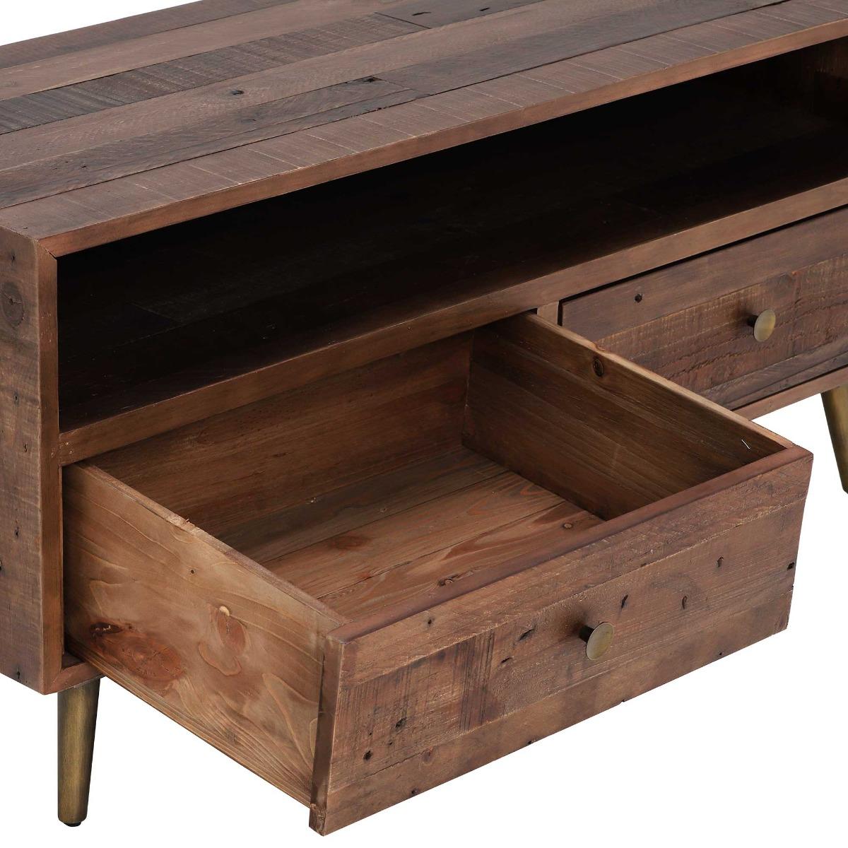 Modi Lowline Tv Cabinet With 2 Drawers, Brown | Barker & Stonehouse – image 4