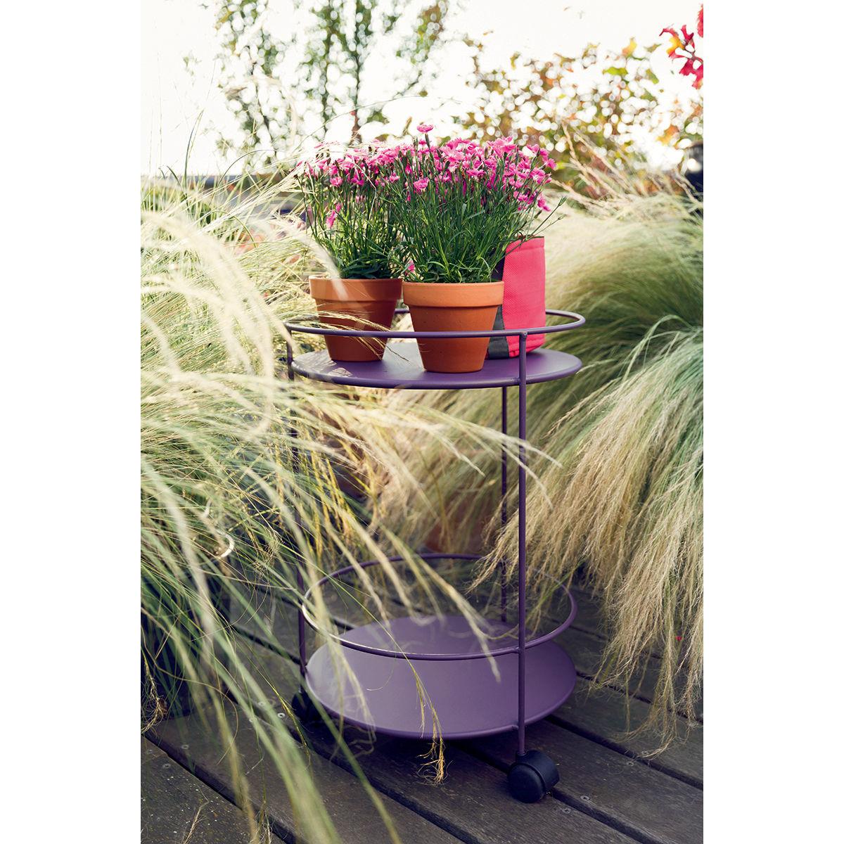 Guinguette Trolley - / with casters - Ø 40 x H 62 cm by Fermob Grey – image 4