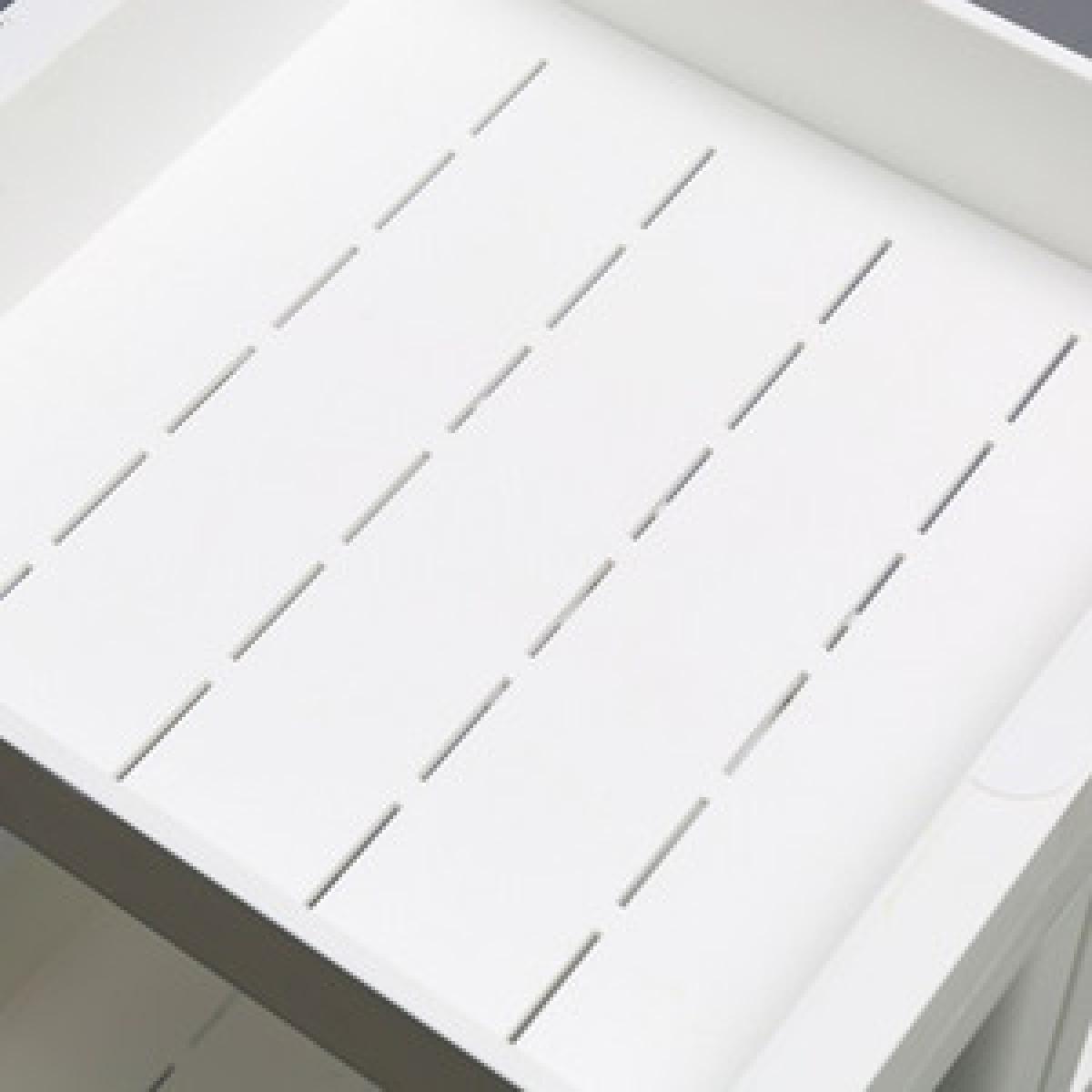 Plastic Kitchen Storage Trolley - White / 79cm / 39cm – image 6