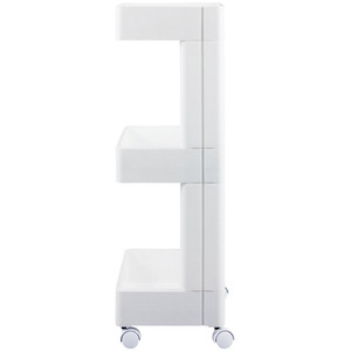 Plastic Kitchen Storage Trolley - White / 79cm / 39cm – image 8