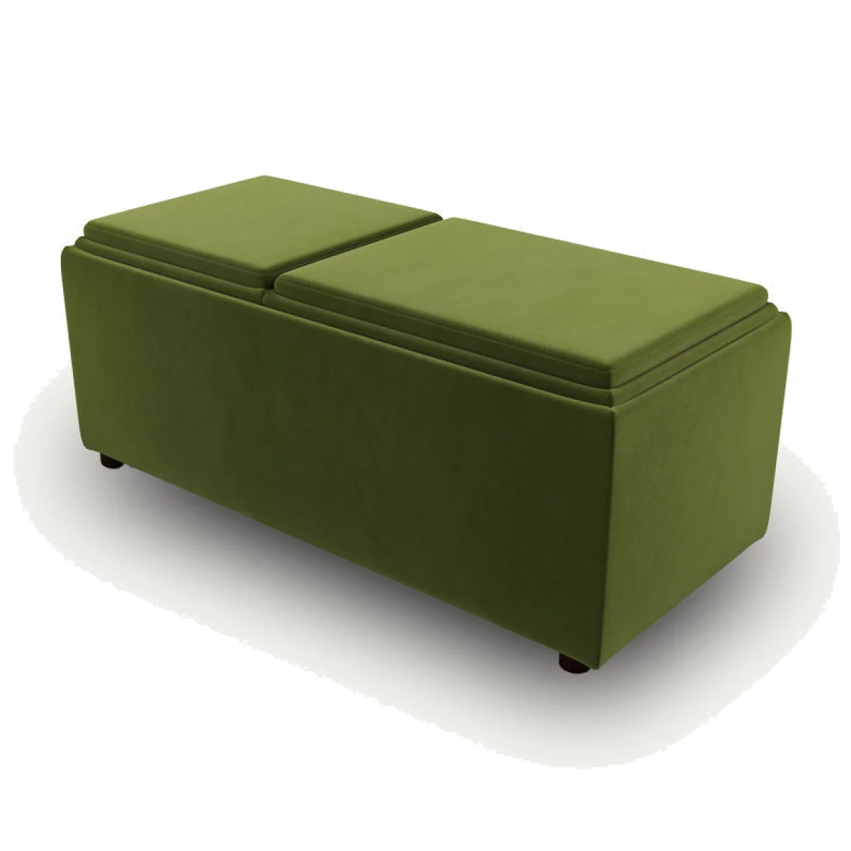 Daphne Storage Bench, Green