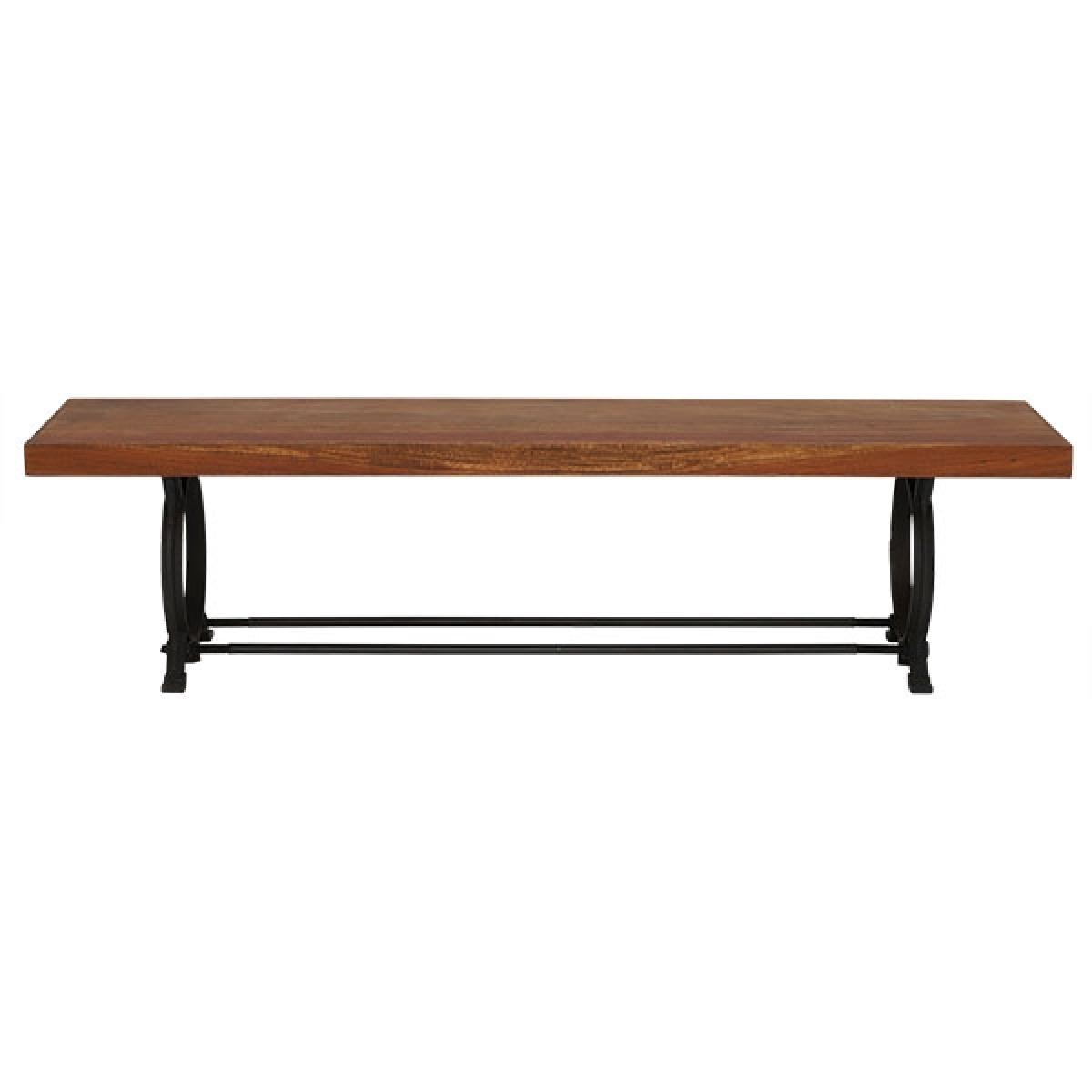 Little Tree Furniture Hyatt Canning Reclaimed Wood Bench, Brown | Barker & Stonehouse – image 2