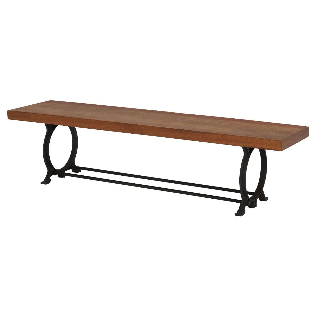 Little Tree Furniture Hyatt Canning Reclaimed Wood Bench, Brown | Barker & Stonehouse – image 4