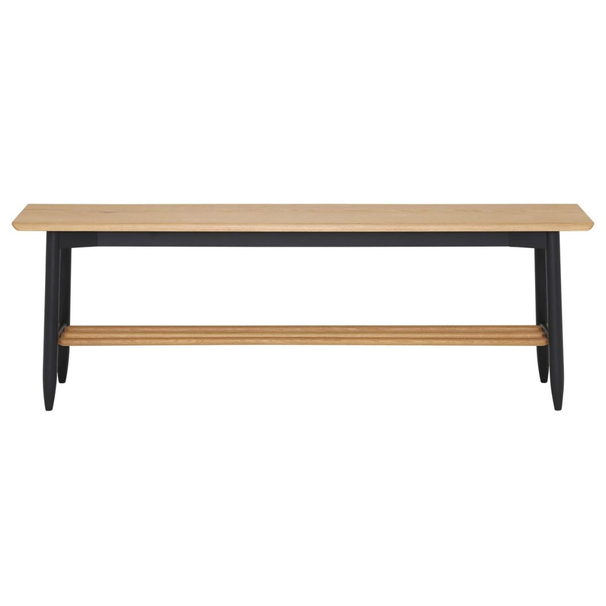 Ercol Monza Dining Bench, Brown Oak Wood | Barker & Stonehouse – image 3