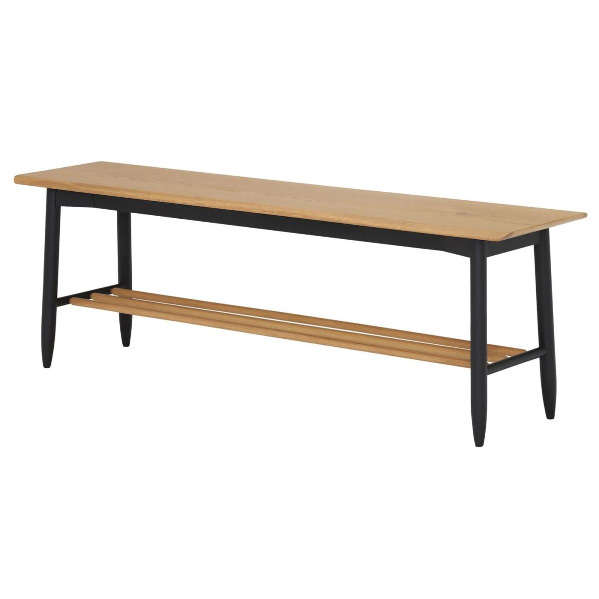 Ercol Monza Dining Bench, Brown Oak Wood | Barker & Stonehouse – image 5