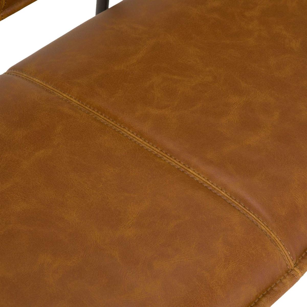 Brody Bench, Brown Leather | Barker & Stonehouse – image 3