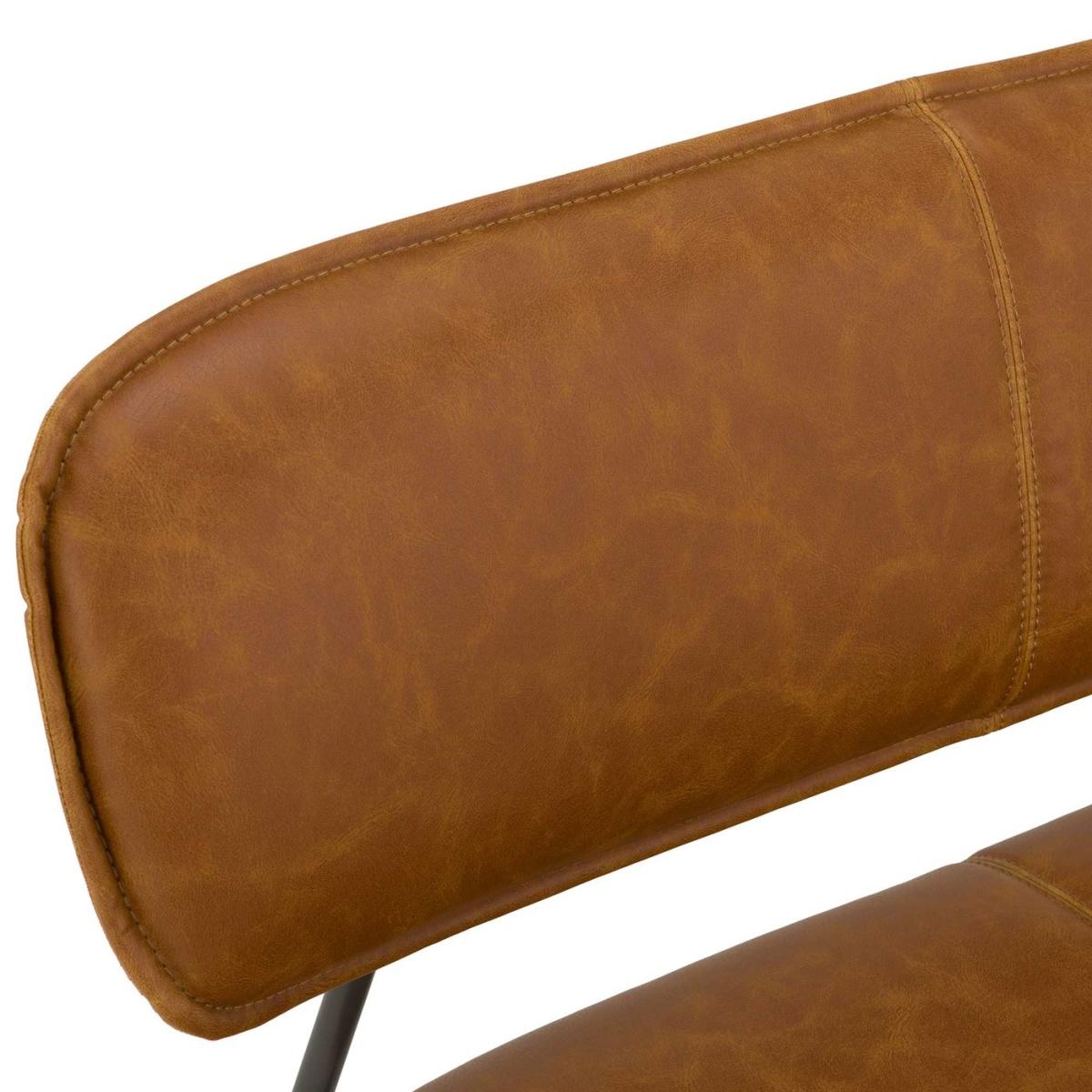 Brody Bench, Brown Leather | Barker & Stonehouse – image 4