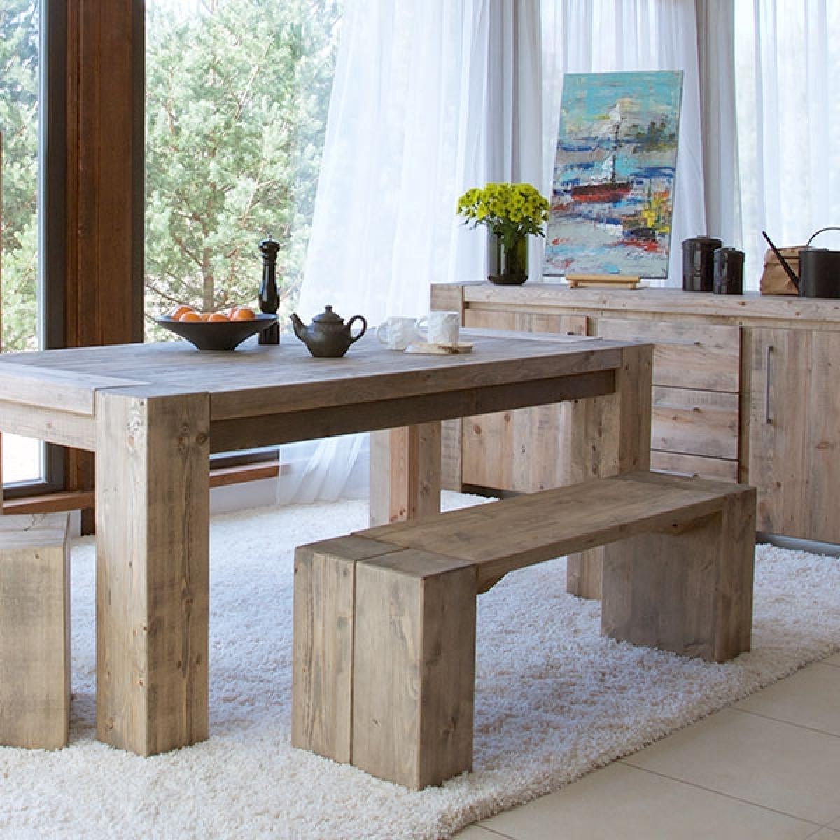 Samson Reclaimed Wood Bench – image 2